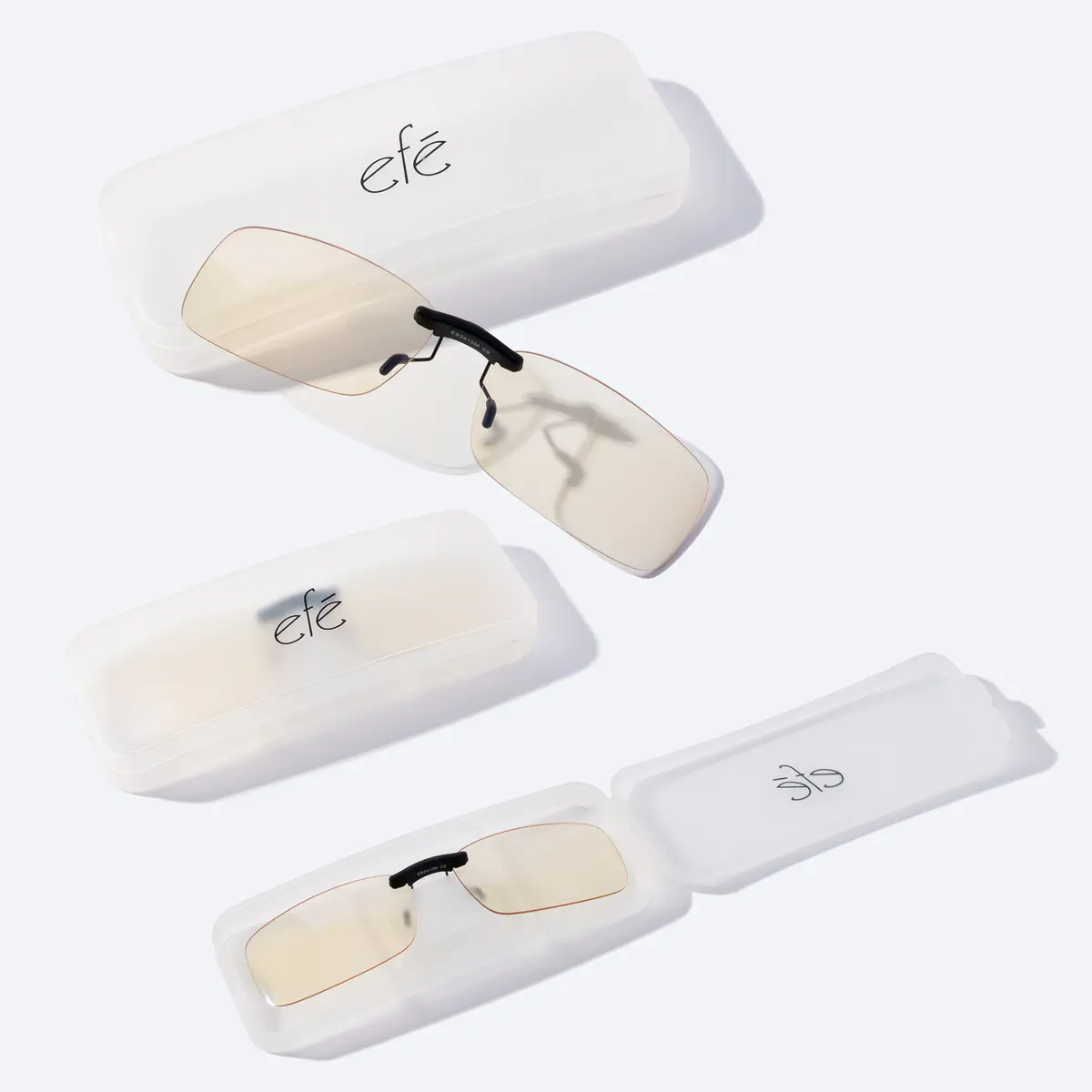  Transparent Amber Eyeglasses