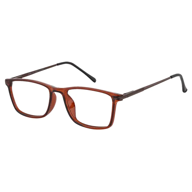 Rectangle Brown Eyeglasses
