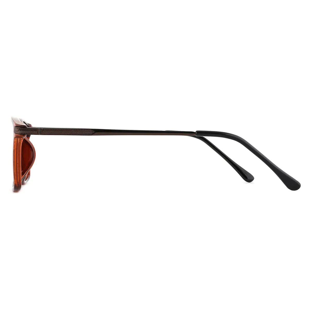 Rectangle Brown Eyeglasses