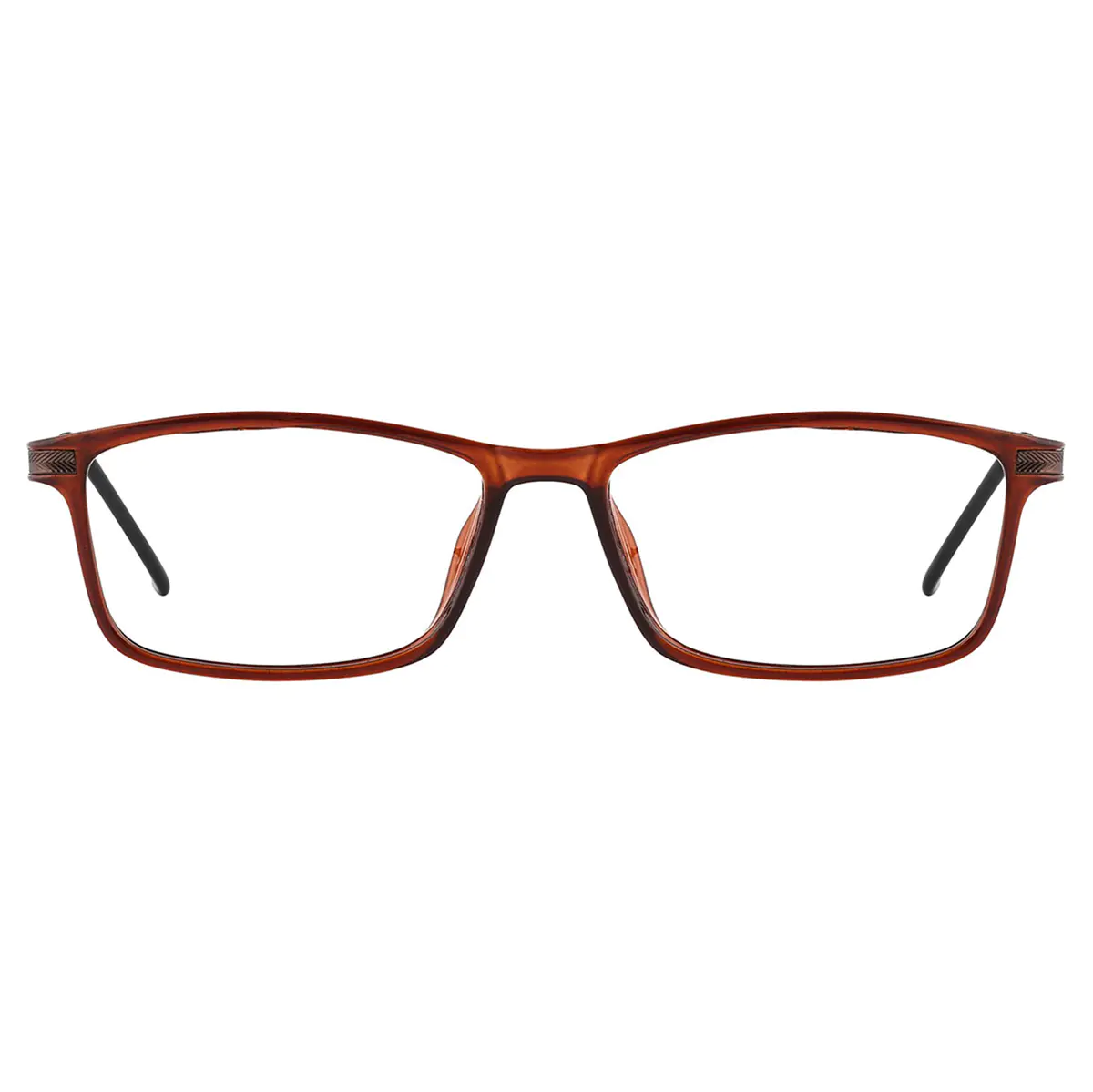 Rectangle Brown Reading Glasses