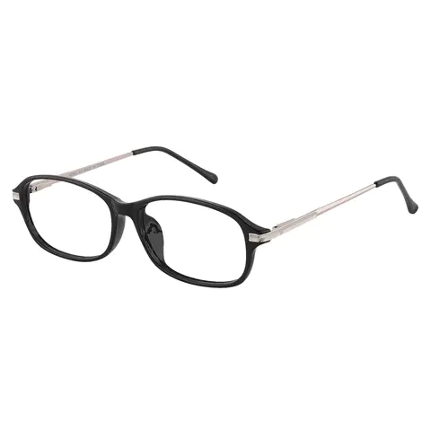 Oval Black Eyeglasses