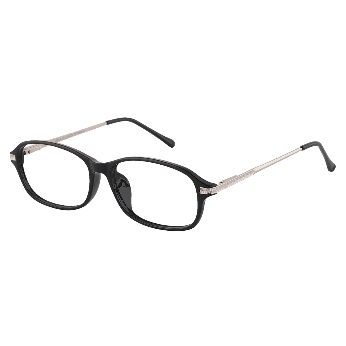 Oval Black Eyeglasses