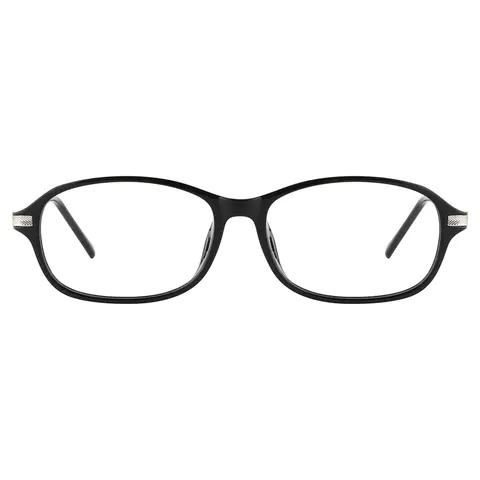 Oval Black Eyeglasses