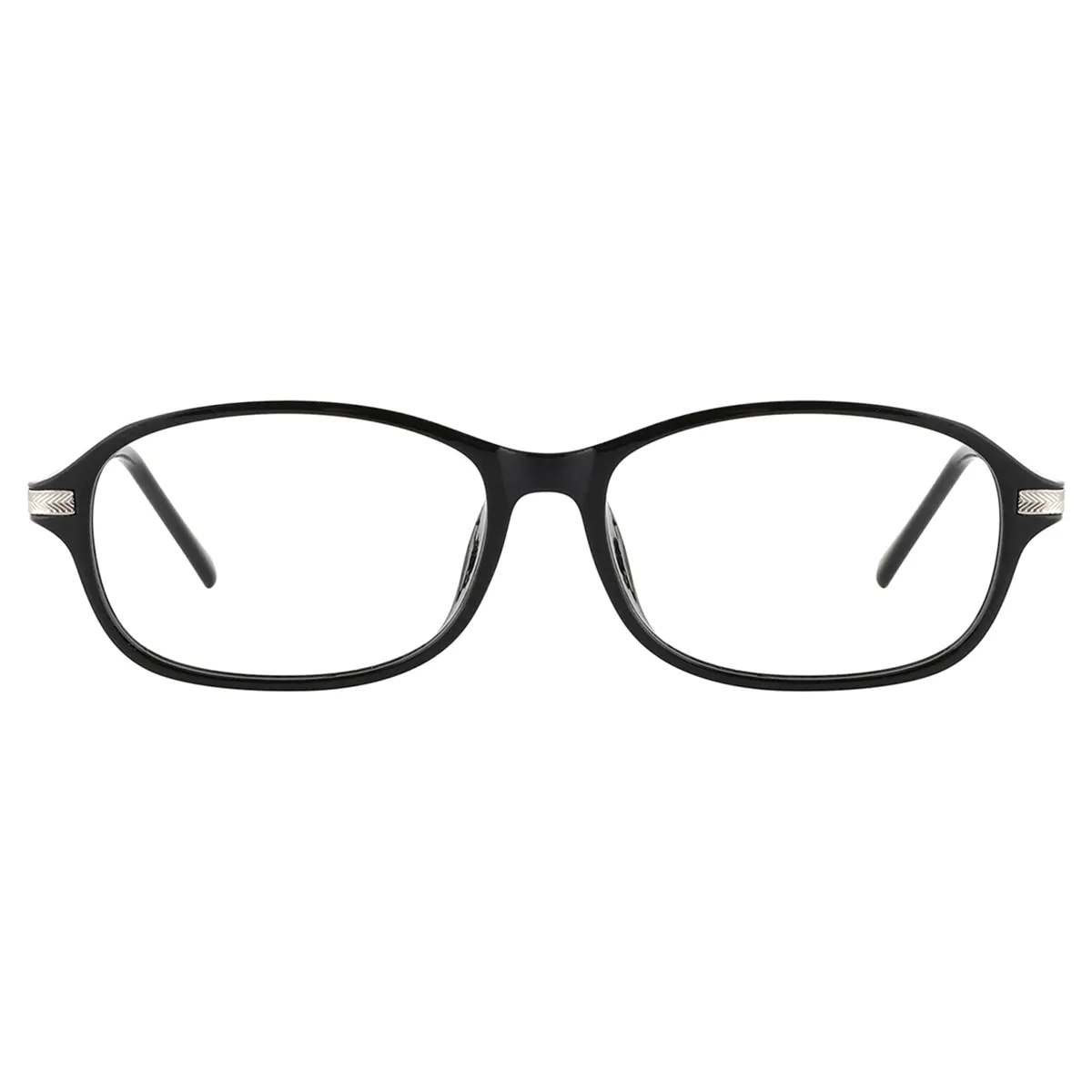 Oval Black Eyeglasses