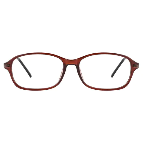Oval Brown Eyeglasses