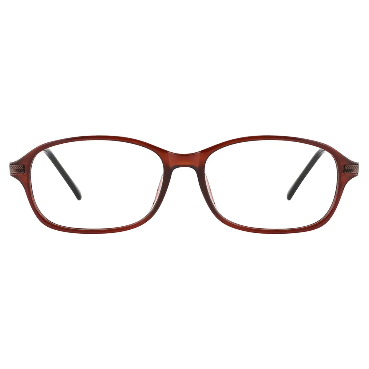 Oval Brown Eyeglasses
