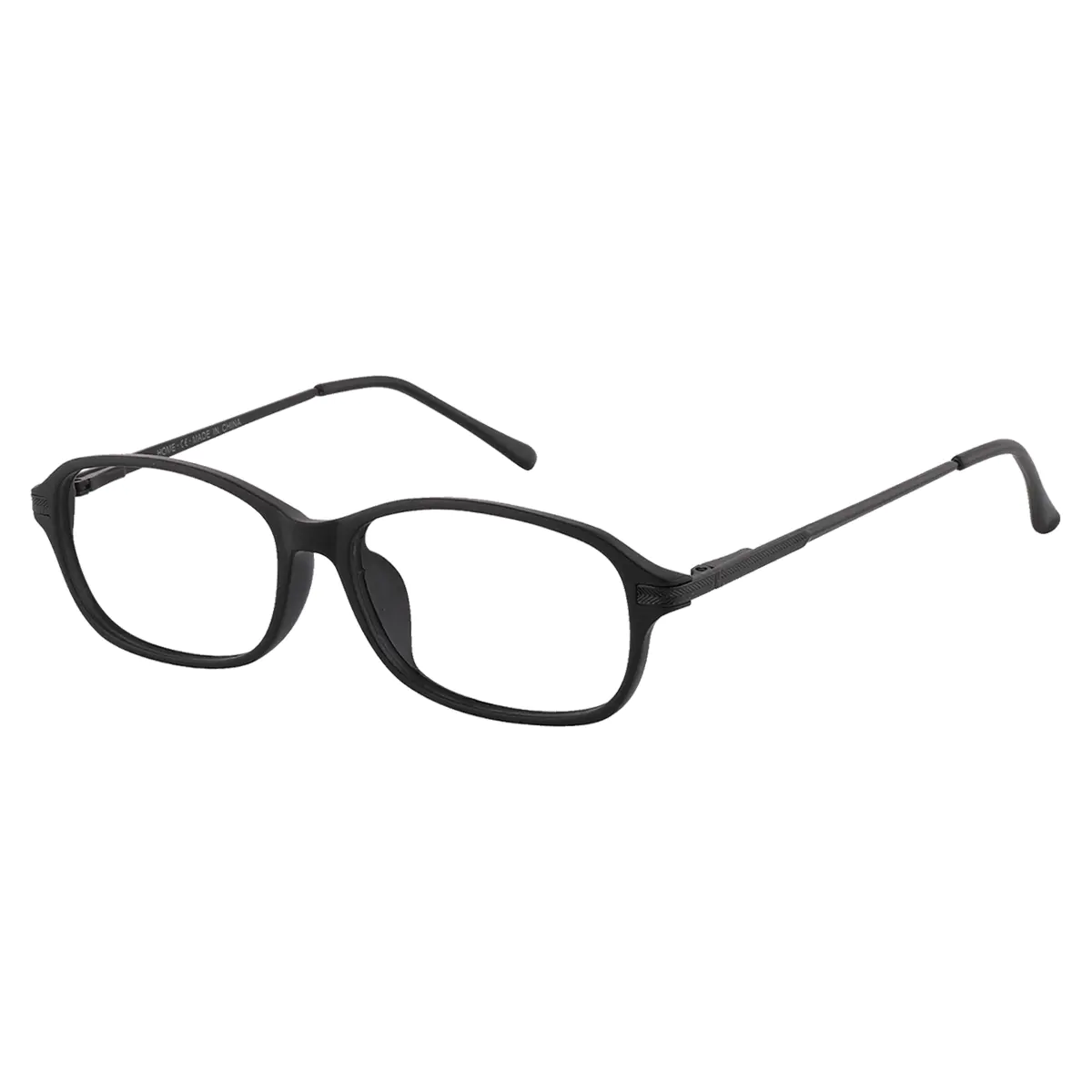 Oval Black Eyeglasses
