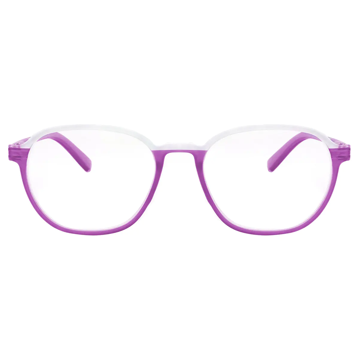 Round Purple Reading Glasses