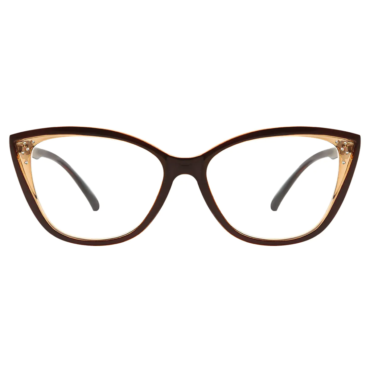 Cat-eye Brown Reading Glasses