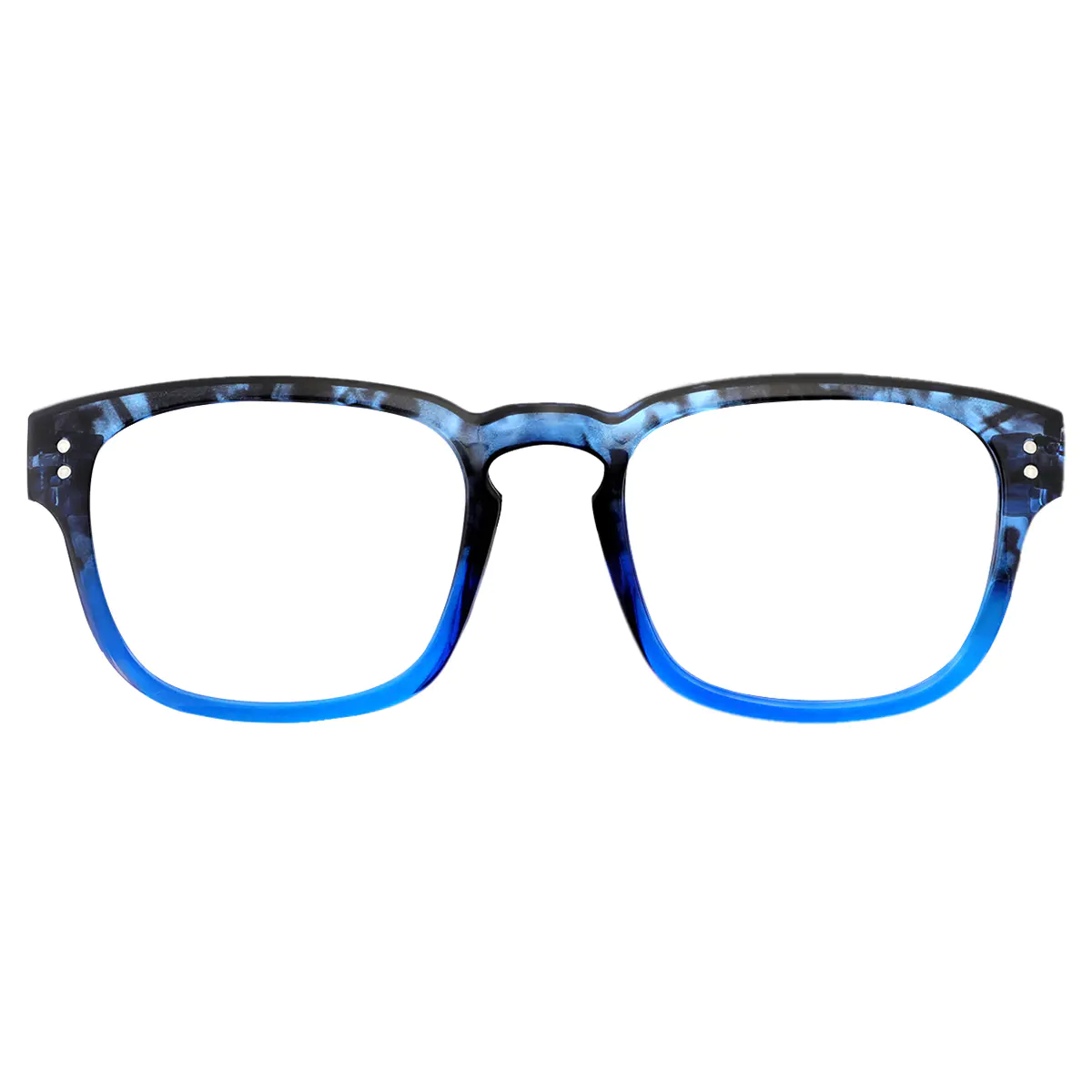 Square Blue Reading Glasses