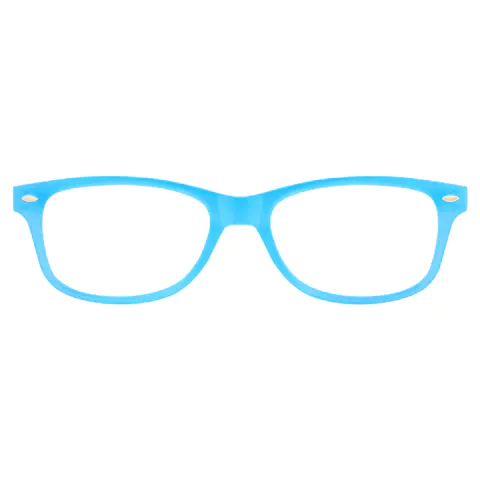 Rectangle Blue Reading Glasses