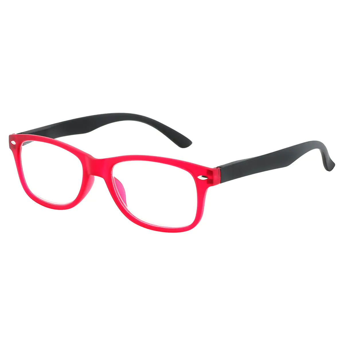 Rectangle Red Reading Glasses