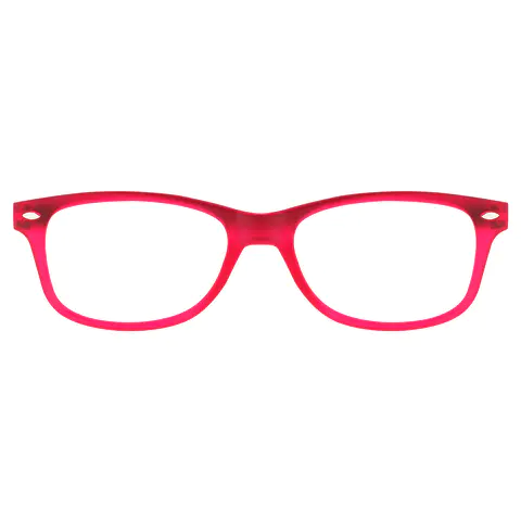 Rectangle Red Reading Glasses