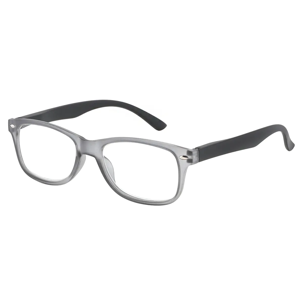 Rectangle Grey Reading Glasses