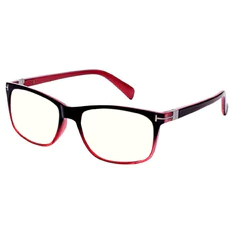 Rectangle Black/Red Reading Glasses