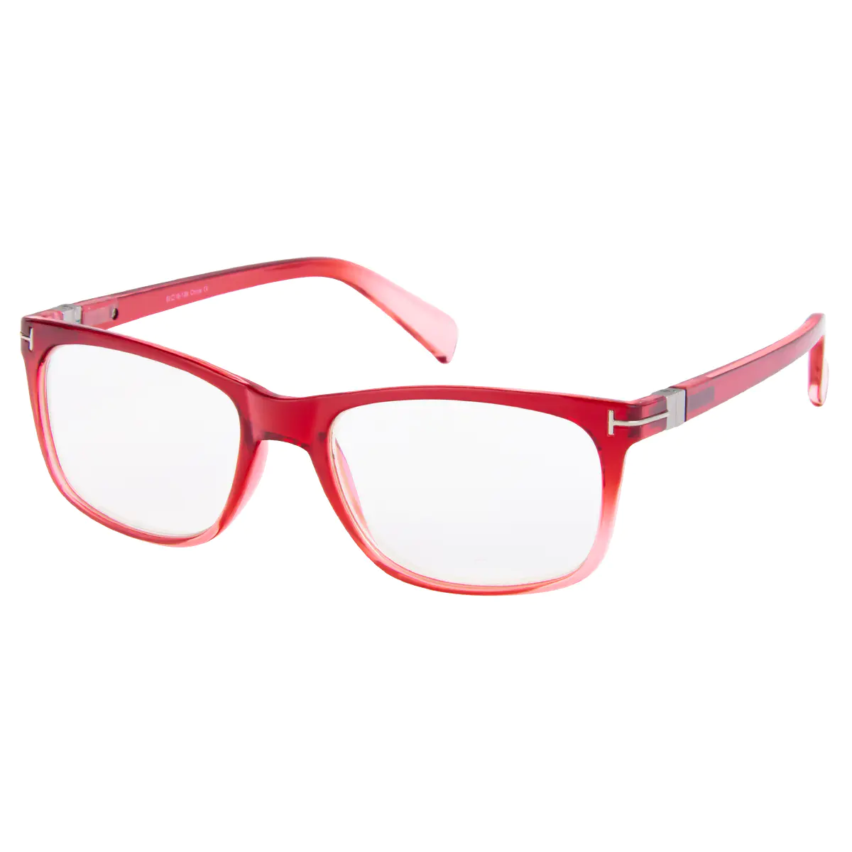 Rectangle Red Reading Glasses