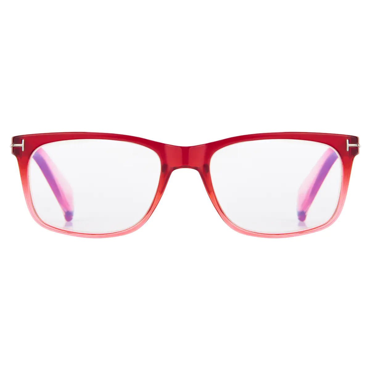 Rectangle Red Reading Glasses