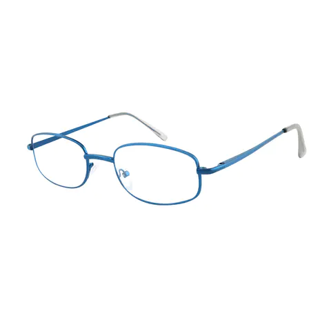 Oval Blue Reading Glasses