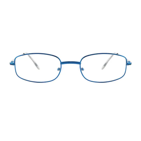 Oval Blue Reading Glasses