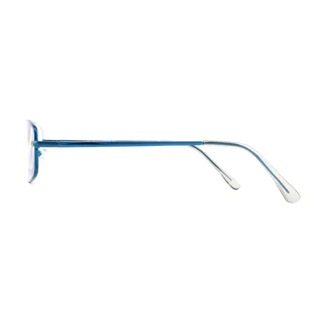 Oval Blue Reading Glasses
