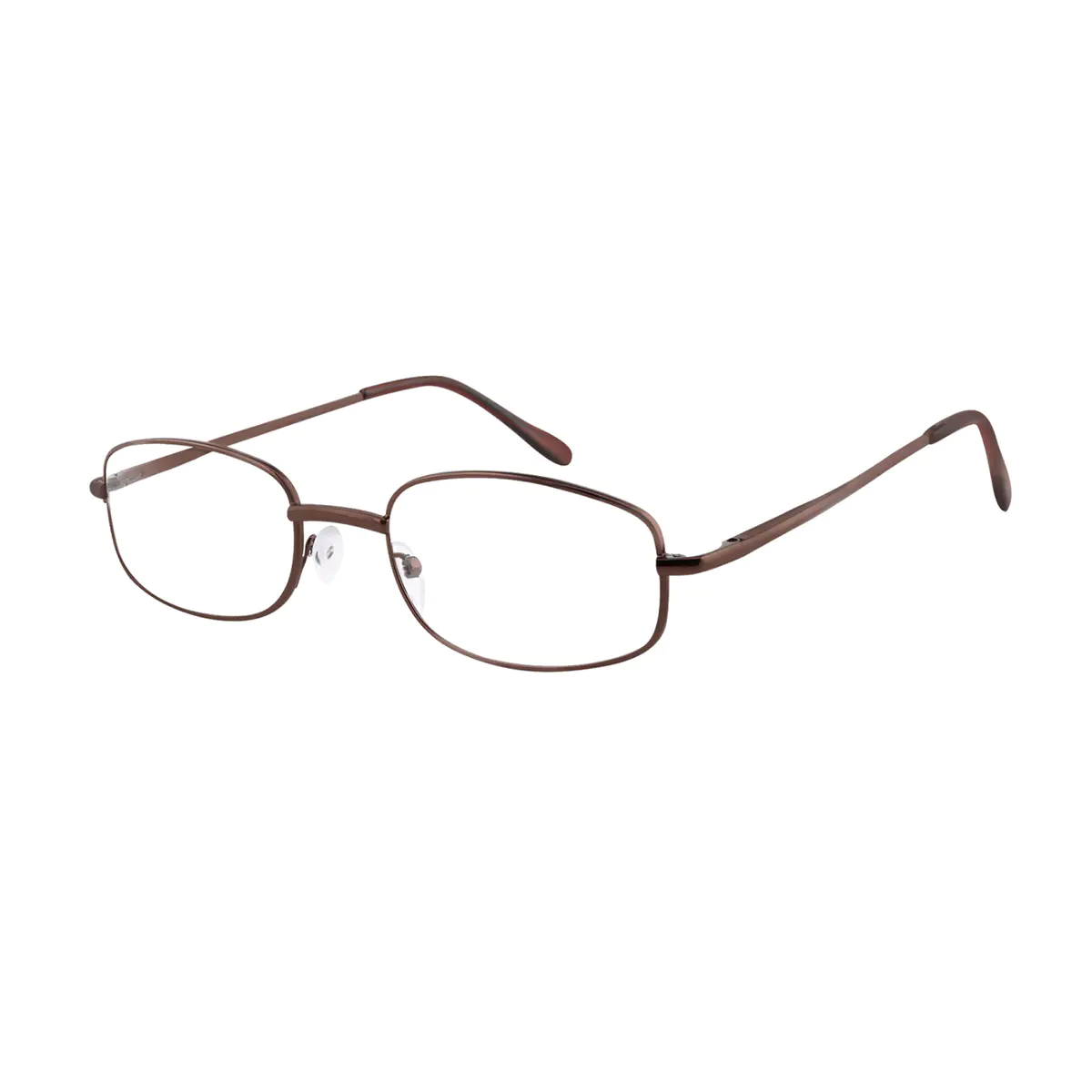 Oval Brown Reading Glasses