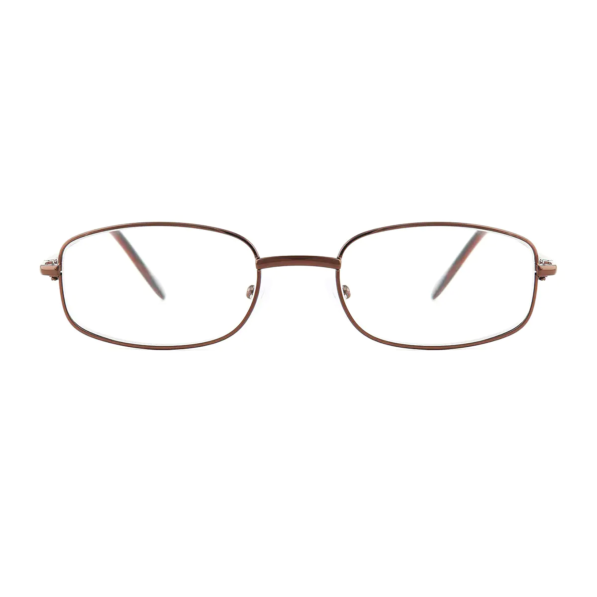 Oval Brown Reading Glasses