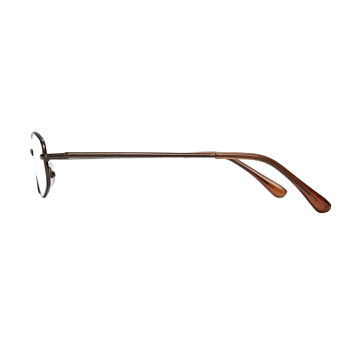 Oval Brown Reading Glasses