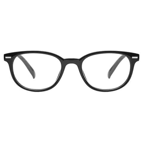 Oval Black Reading Glasses