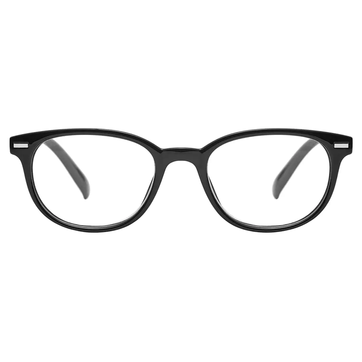 Oval Black Reading Glasses