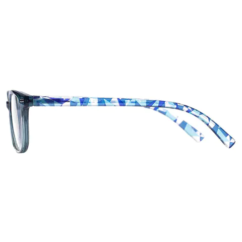 Oval Blue Reading Glasses