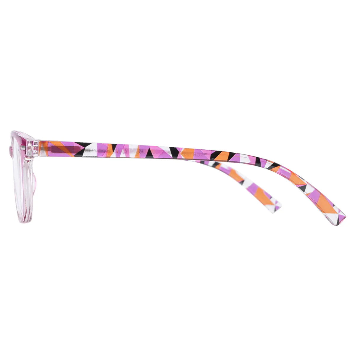 Oval Pink Reading Glasses