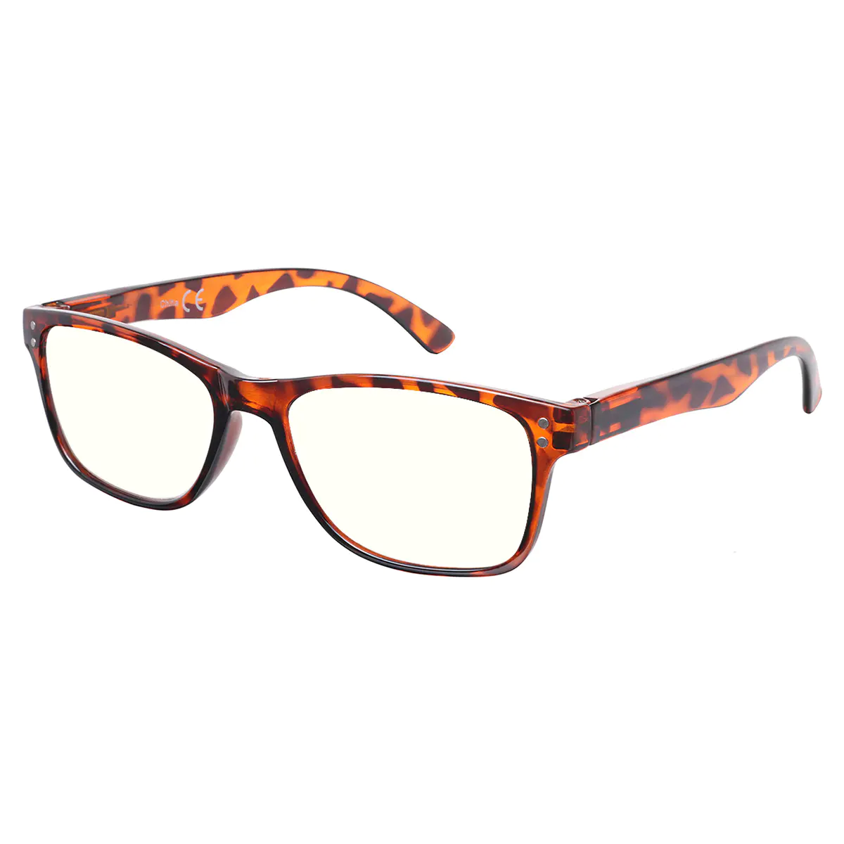 Rectangle Tortoiseshell Reading Glasses