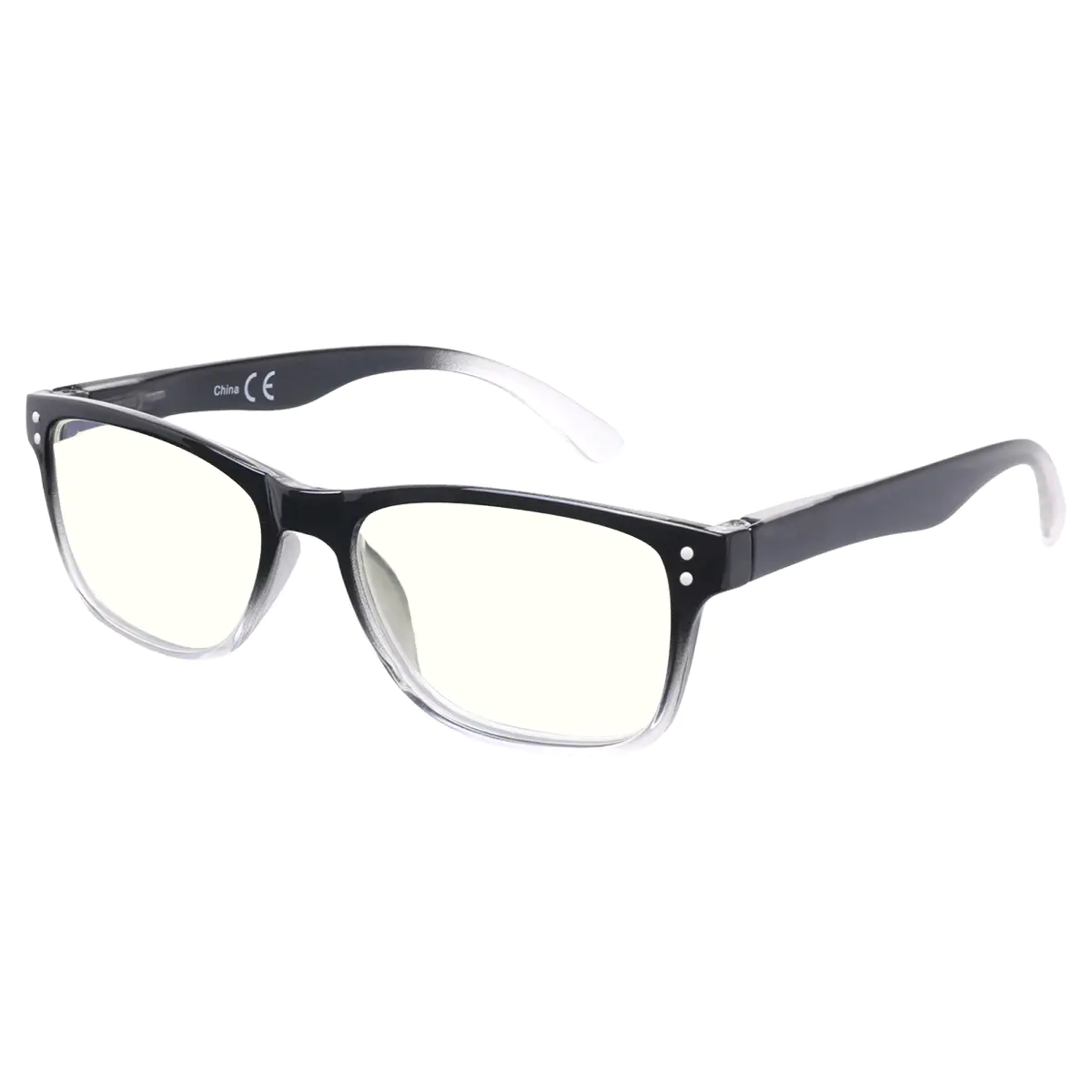 Rectangle Gradient Black Reading Glasses