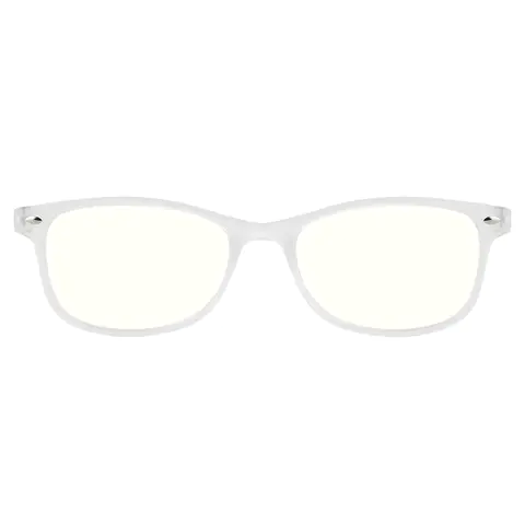 Oval White Reading Glasses