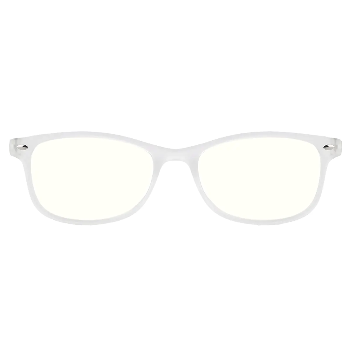 Oval White Reading Glasses