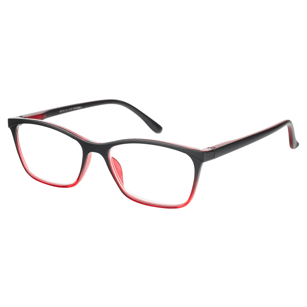 Rectangle Red Reading Glasses