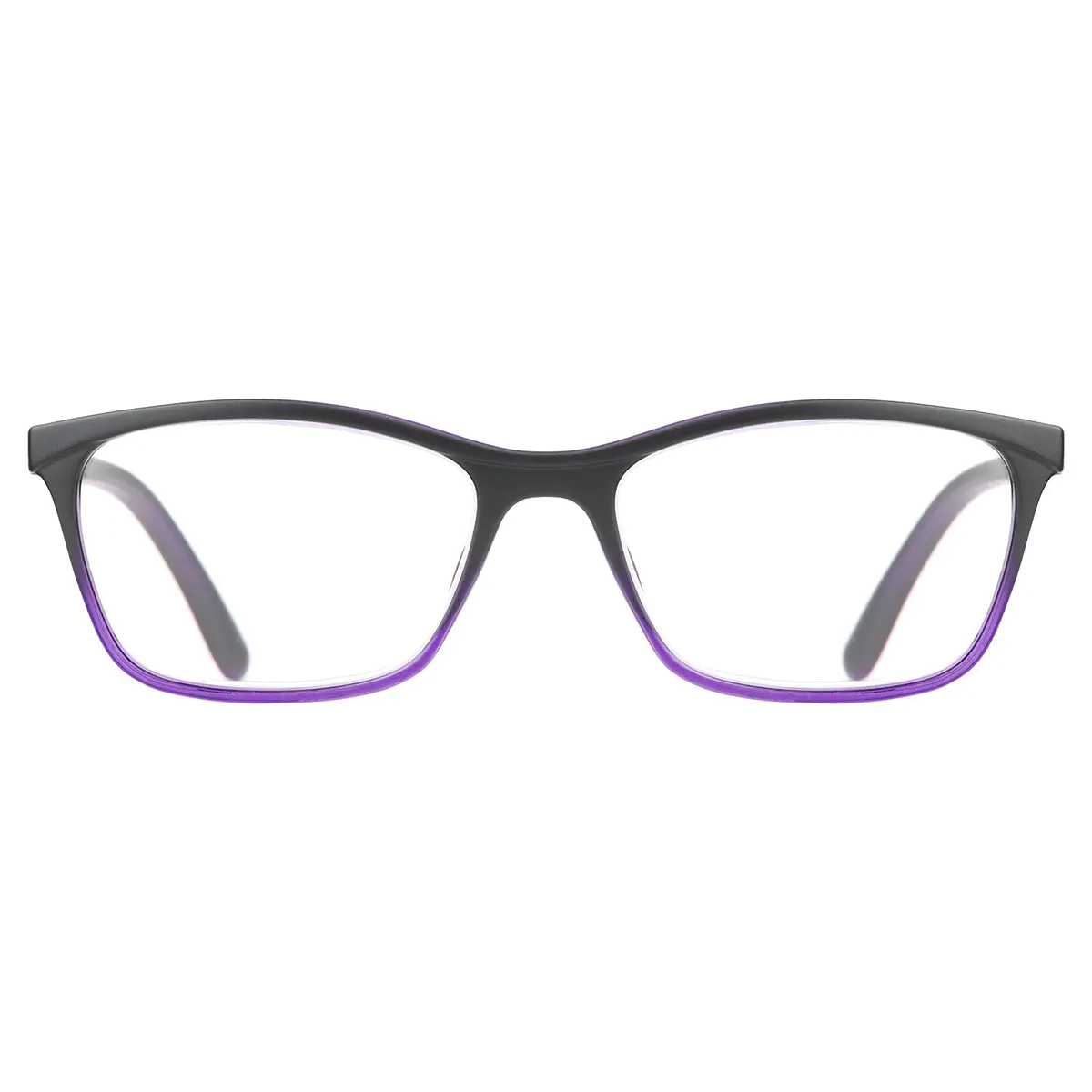 Rectangle Purple Reading Glasses