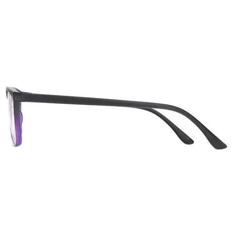 Rectangle Purple Reading Glasses