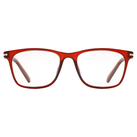 Rectangle Red Reading Glasses