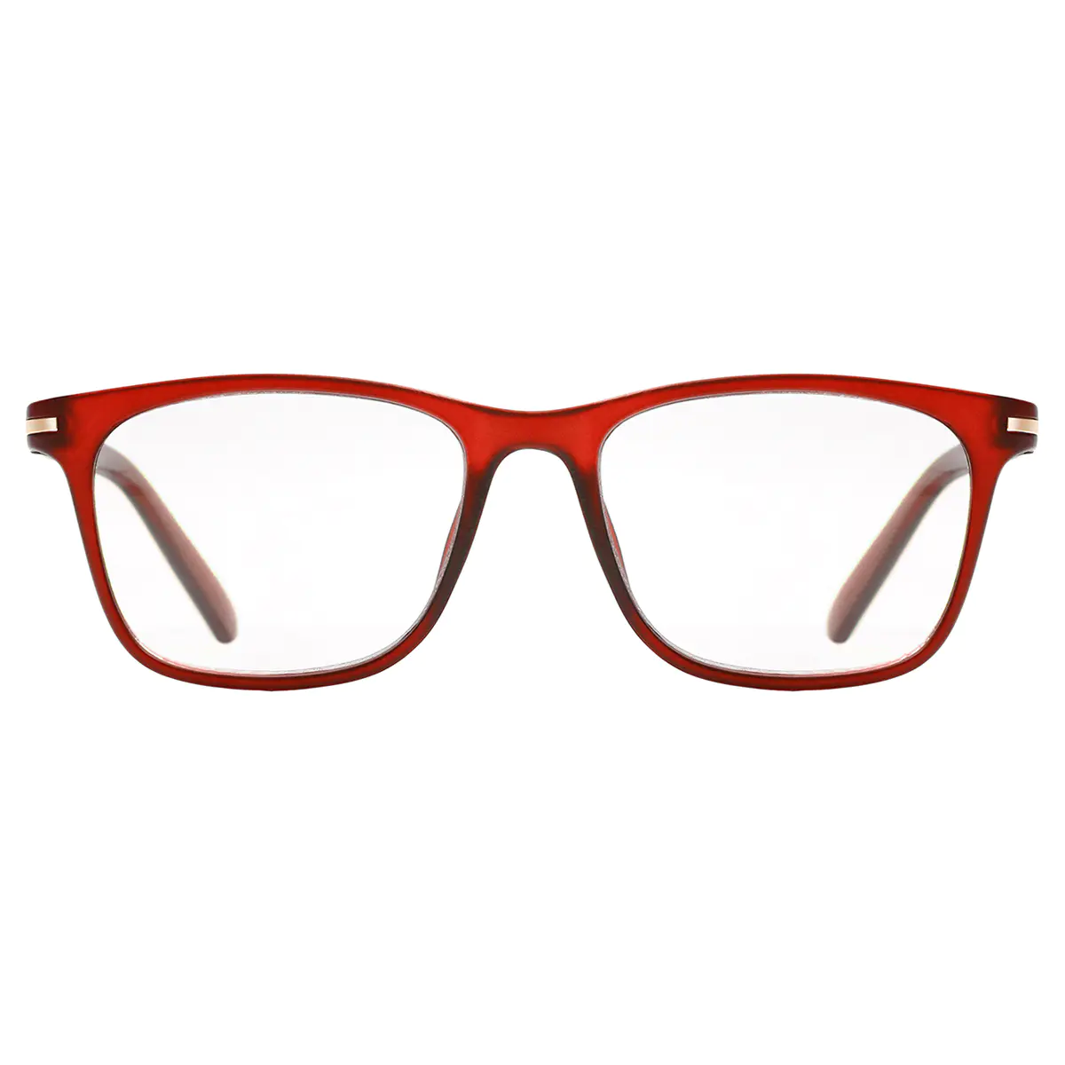 Rectangle Red Reading Glasses