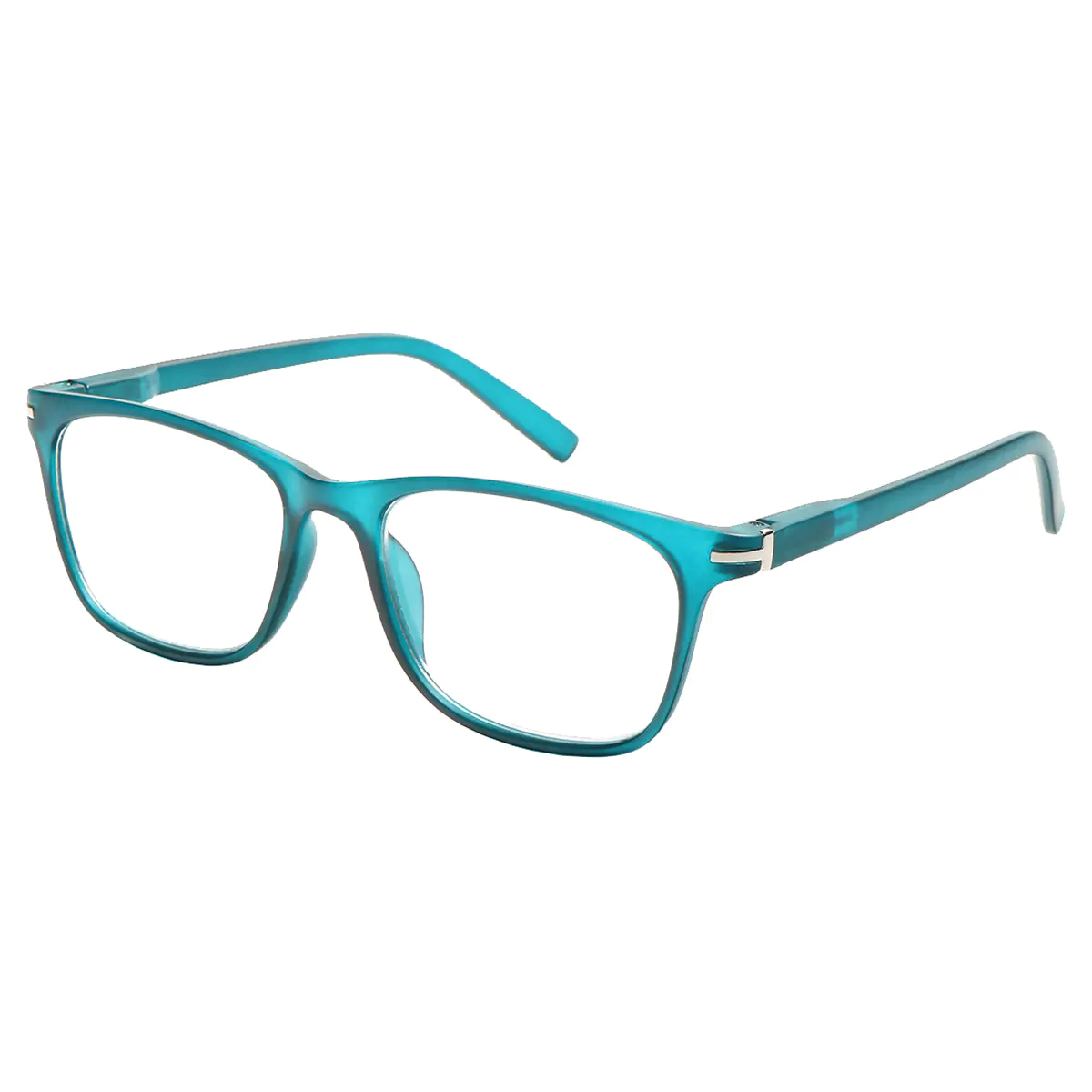 Rectangle Green Reading Glasses