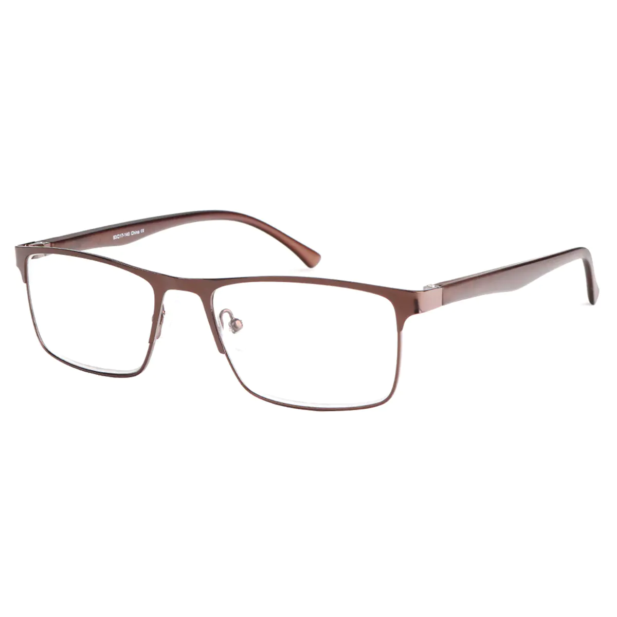 Browline Matte Brown Reading Glasses