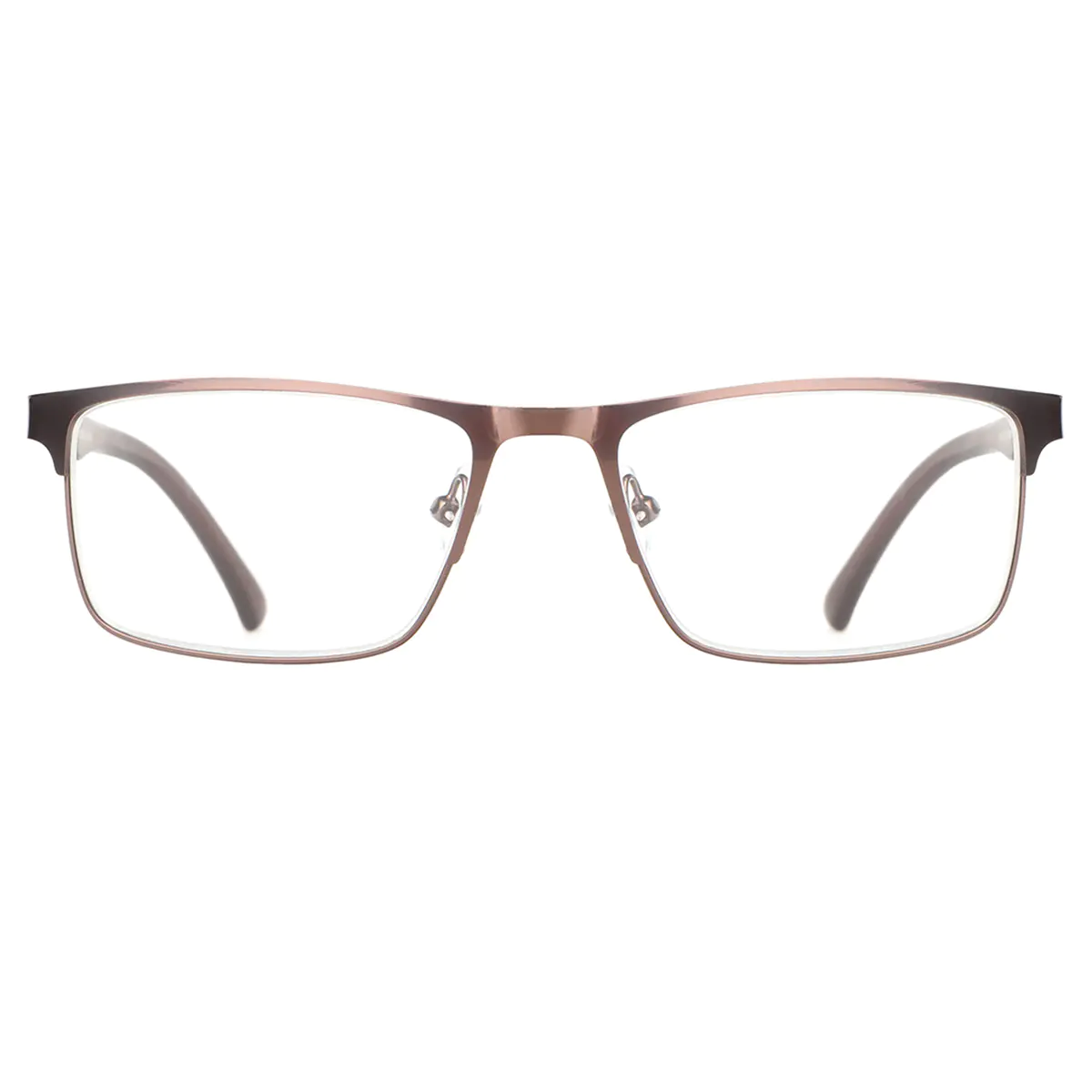Browline Matte Brown Reading Glasses
