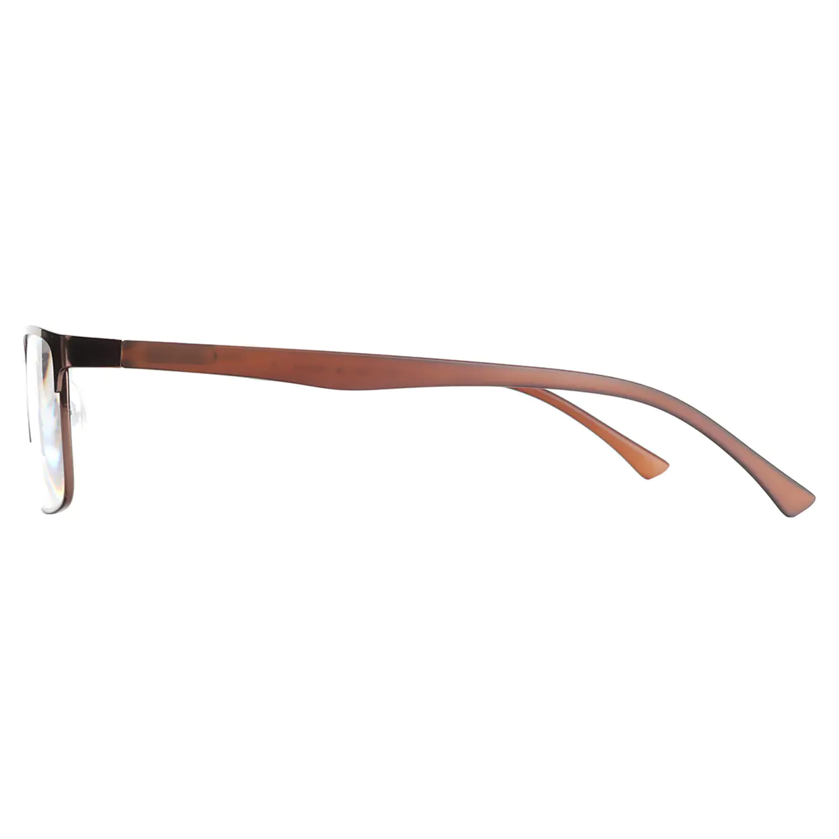 Browline Matte Brown Reading Glasses