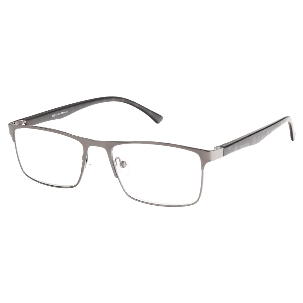 Browline Matte Gray Reading Glasses
