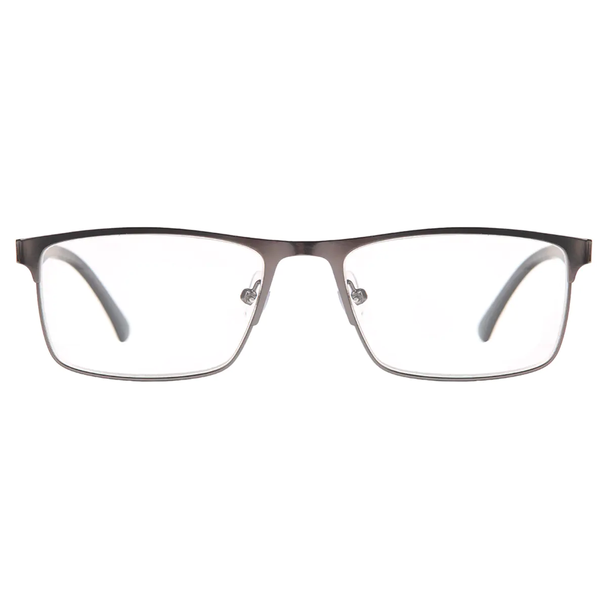 Browline Matte Gray Reading Glasses