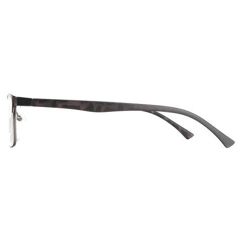 Browline Matte Gray Reading Glasses