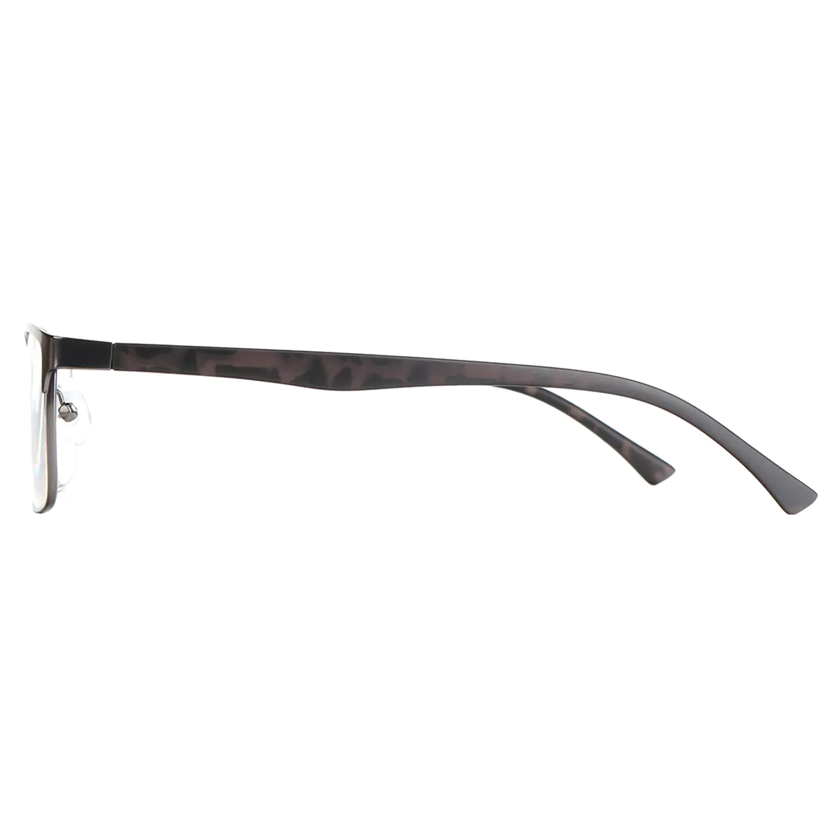 Browline Matte Gray Reading Glasses