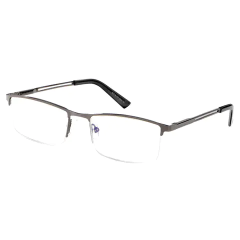 Browline Matte Gray Reading Glasses