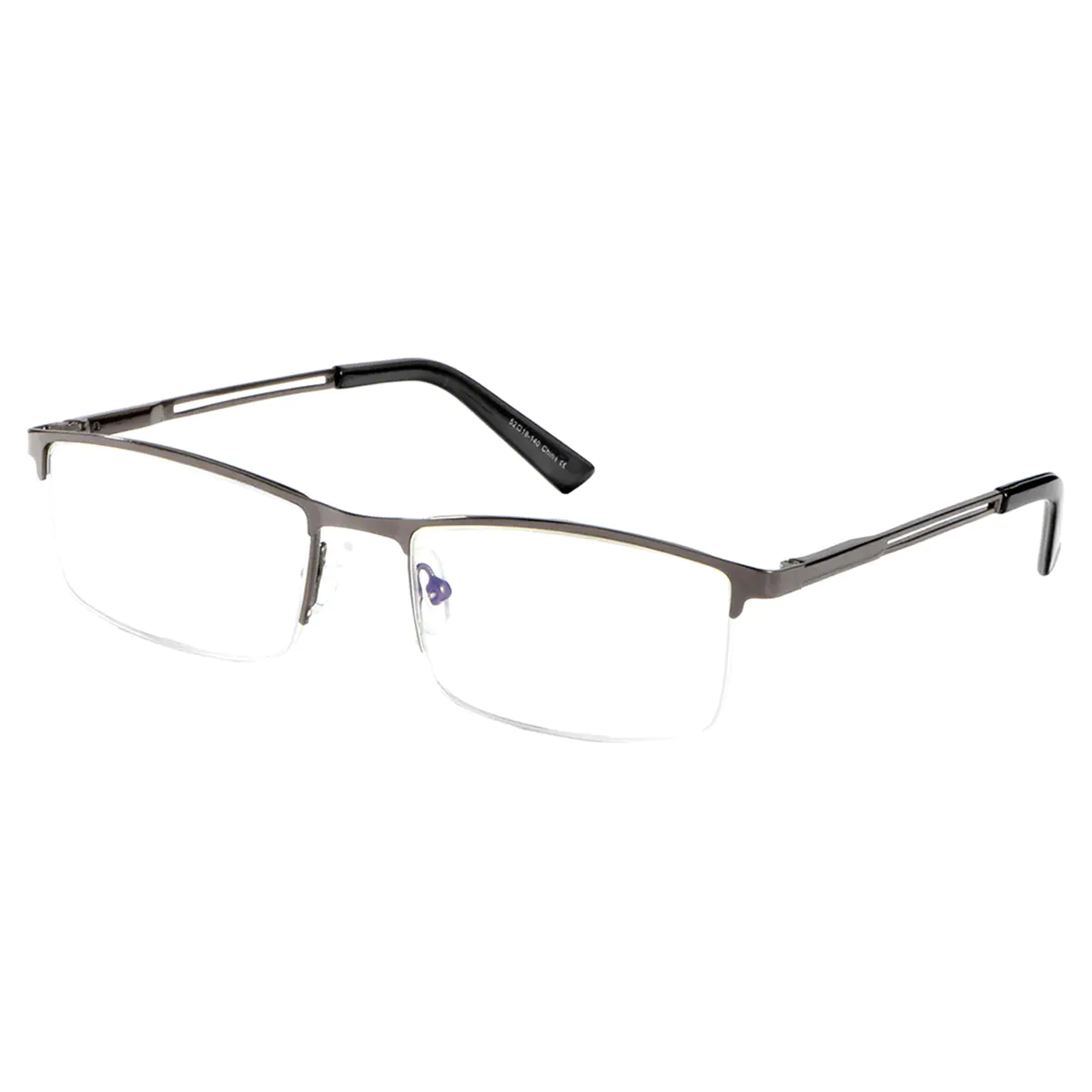 Browline Matte Gray Eyeglasses